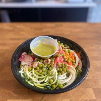 Salade repas pret a manger poke bowl Norvegien